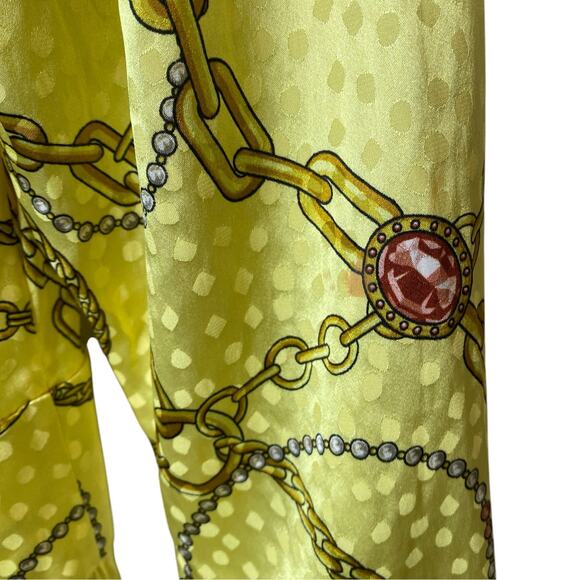 Ronny Kobo Kaira Silk Blend Midi Dress Limelight size Small - Picture 7 of 7